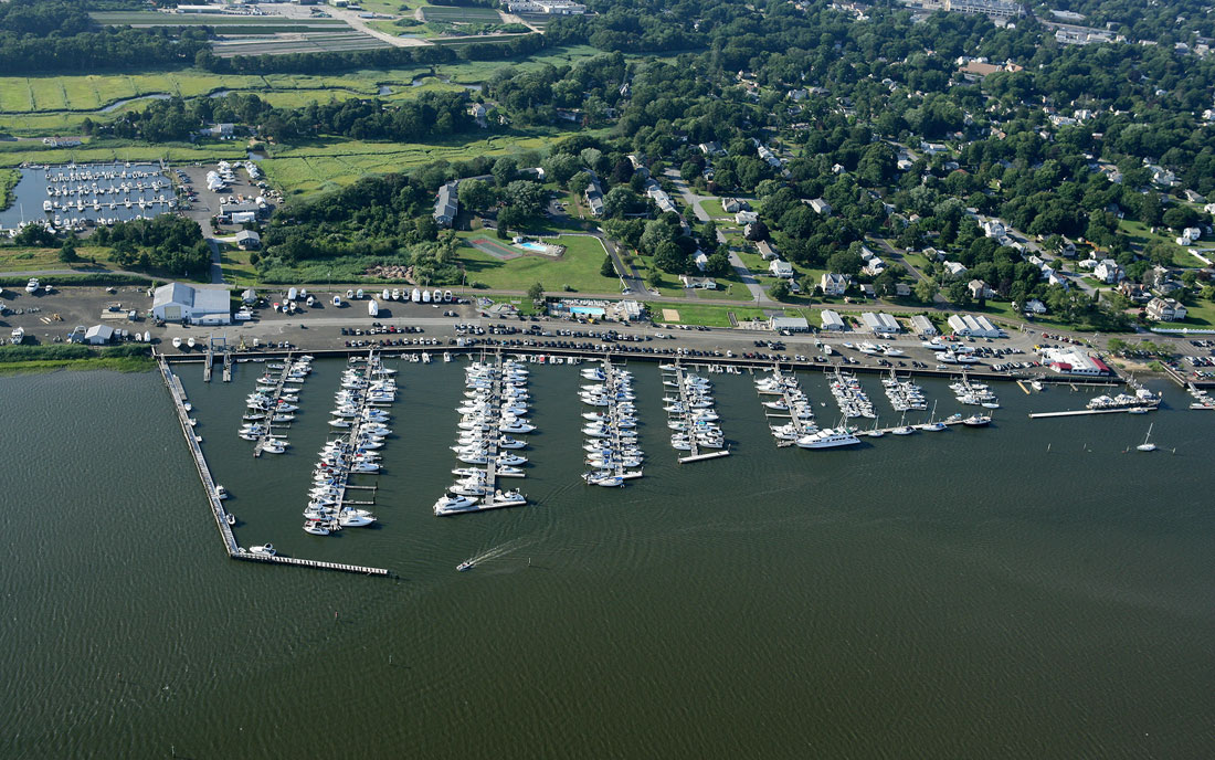 Aerial Picture of Cedar Island Marina